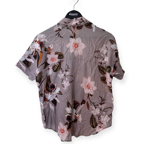 Maison Du Soir Gigi Violet Floral Pajama Top - Picture 3 of 4